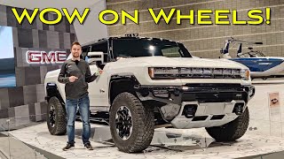 2023 GMC Hummer EV  Handson with the Crazy 1000 hp Electric Hummer [upl. by Goat]