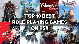 Top 10 Best Role Playing Games RPG On PS4  2023 [upl. by Aicirtan]