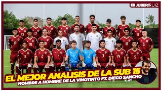 El MEJOR Análisis Hombre a Hombre de la Vinotinto Sub15 🌟 ¡El FUTURO de Venezuela ft Diego Sancho [upl. by Yenots]