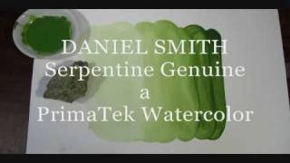 Serpentine Genuine a PrimaTek Watercolor by DANIEL SMITH [upl. by Meldon]