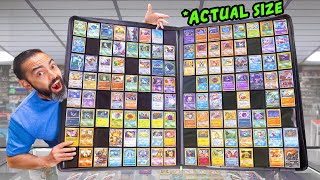 Collect All 1000 Pokémon in ONE Binder Pokemon Card Challenge [upl. by Ayeka]