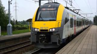 Treinen op de stations Brugge Sint Pieters en Oostende en de kusttram in Oostende [upl. by Mialliw]