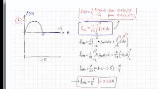 61 Valor Medio y Valor RMS de una señal senoidal [upl. by Nemra]