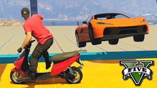 GTA V Online MOTOS vs SUPER CARROS  A TROLLADA FINAL [upl. by Ayala741]