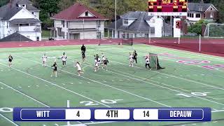 Wittenberg Women’s Lacrosse vs DePauw 42424 [upl. by Hsetirp]