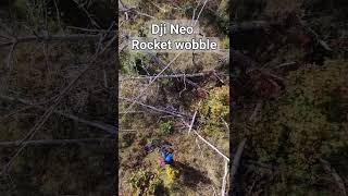 Dji Neo Rocket mode wobble djidrone electricbicycle dronecrash [upl. by Nerrak]