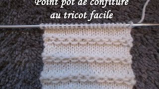 TUTO POINT CHAINETTE OU CONFITURE AU TRICOT stitch knitting PUNTO TEJIDO DOS AGUJAS [upl. by Uy]