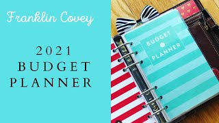 2021 Budget Planner Setup in my Compact Franklin Covey Aurora Planner  Budget By Paycheck System [upl. by Marmion]