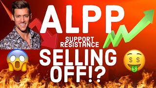 ALPP STOCK IS SELLING OFF  NO NASDAQ WHATS NEXT ALPINE 4 HOLDINGS SUPPORT amp R TECHNICAL ANALYSIS [upl. by Llennahs463]