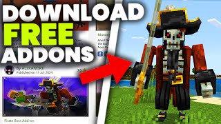 How To UseInstall FREE Addons Minecraft BedrockMCPEConsoleWindows 121 [upl. by Tyson]