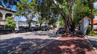 4K Downtown Coconut Grove  Summer City Walking Travel Tour  Miami FL  September 2024 [upl. by Nail]