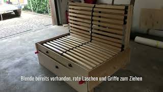 DIY Camper Bett zum ausklappen mit Lattenrost [upl. by Goren]