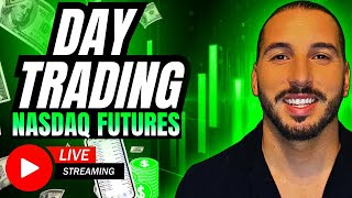 DAY TRADING LIVE NASDAQ FUTURES NQ [upl. by Nwavahs]