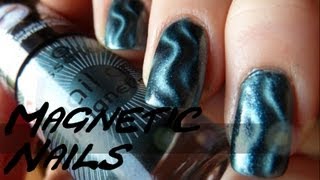 Einfaches Nail Art 5 Magnetische Nagellacke  Wie geht´s richtig [upl. by Treat]