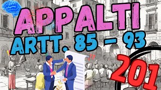 TI PREPARO AL CONCORSO PUBBLICO NUOVO CODICE APPALTI 362023  ARTT 85  93  Lezione 201 [upl. by Pruchno403]