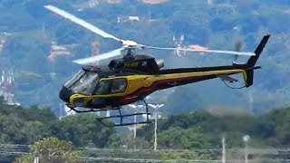 Eurocopter AS 350 B2 Helicopter Landing and Take off Video [upl. by Aramas]