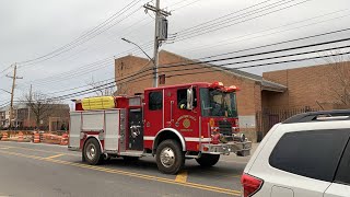 Real Q Gerritsen Beach Volunteer Fire Department Engine 1 responding to a brush fire with real q [upl. by Marelya]