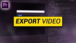 Adobe Premiere Pro Tutorial 2023  Sequence Settings and Export Settings [upl. by Luciano]