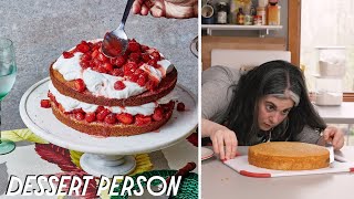 The Ultimate Strawberry Layer Cake With Claire Saffitz  Dessert Person [upl. by Currie]