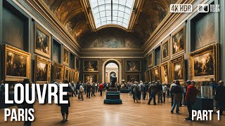 Louvre Museum Paris  Mona Lisa  Walking Tour  4K 🇫🇷 [upl. by Anoo647]