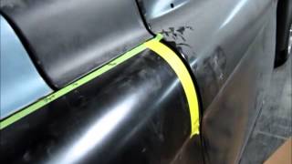 1955 Chevy truck fender modification Part 3 [upl. by Esilahc]