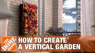 DIY Living Wall  Vertical Garden Planters  The Home Depot [upl. by Acisseg]