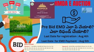 Mokila HMDA EAuction Open plots for sale  Process and Dates  Hyderabad Real Estate mokila hmda [upl. by Ellednahs522]