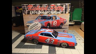 Salvinos JR Richard Petty 1976 Dodge Charger Kit Review [upl. by Kuster]