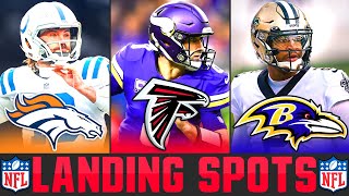 NFL Free Agent Quarterbacks amp Landing Spots 2024 NFL Free Agency Predictions [upl. by Larimor]