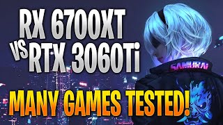 AMD RX 6700 XT vs Nvidia RTX 3060 Ti  Game Benchmark Tests and Gameplay [upl. by Melodee]