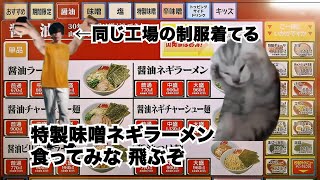 期間工になって初めて山岡家のラーメン食べた10話【猫ミーム】 [upl. by Lihkin]