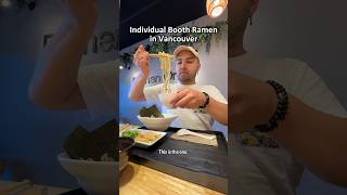 Solo Dining Ramen vancouverbc foodie ramen [upl. by Harms]