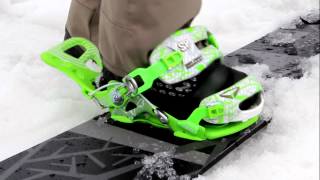 SP Fastec Snowboard Binding System Demonstration  Fastec Video Review [upl. by Kenwee]