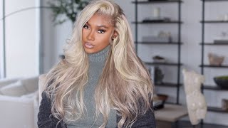 BOMB😍 ASHBLONDE HIGHLIGHTED 13X4 WIG Easy Wig Install for Beginners amp Brown girlsAlipearl Hair [upl. by Darej]