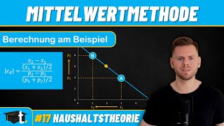 Mittelwertmethode am Beispiel Preiselastizität der Nachfrage berechnen [upl. by Caines]