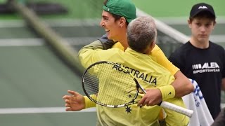 Highlights Lukas Rosol CZE v Thanasi Kokkinakis AUS [upl. by Gregg98]