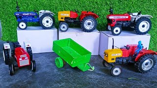 Big Swaraj Tractor Mahindra Tractor Sonalika Tractor unboxing video l Makmud Toys [upl. by Enrobialc]