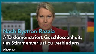 Nach Razzia Nicole Diekmann ZDFKorrespondentin zur AfD Bystron und Krah  160524 [upl. by Maiga224]