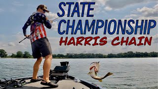 I Caught Em  DAY 1 Harris Chain Bass Fishing Tournament  2023 TSA STATE CHAMPIONSHIP [upl. by Pate799]