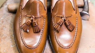 HORWEEN SHELL CORDOVAN HAND SEWN SHOES · CARMINA SHOEMAKER [upl. by Tnecniv349]