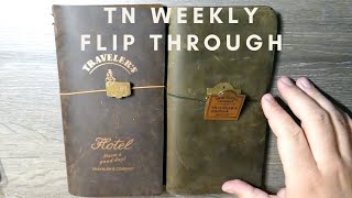 Travelers Notebook Weekly FlipThrough  Creative Planner Update [upl. by Rebmat]