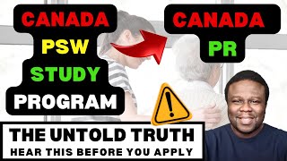 Canada Personal Support Worker Program  Do Not Apply Until You Have Watched This studyincanada [upl. by Ahsatin]