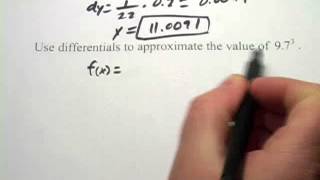 Calculus Approximating Values of Functions with Differentials [upl. by Cerallua]