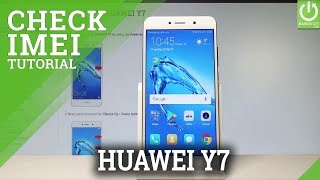 How to Check IMEI in HUAWEI Y7  Read Serial Number HardResetinfo [upl. by Inan]