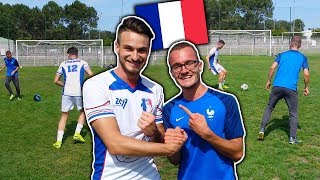 JE DÉFI UN JOUEUR DE LEQUIPE DE FRANCE DE FOOT MACCABI [upl. by Nyrmac]