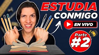 ✏️ ESTUDIA CONMIGO 2022  Parte 2  Estudia en Vivo con Pablo Lomeli 2 Horas con Música [upl. by Elbertine]