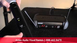 Resyncing Shure PGX Handheld Microphone Wireless Microphone Rentals San Francisco [upl. by Ezalb]