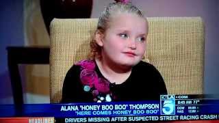 HONEY BOO BOO 10152012 HYPER amp OUTOFCONTROL DESTROYS INTERVIEW KTLA Los Angeles [upl. by Columba]