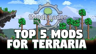 Top 5 Mods For Terraria  Best Mods For Terraria  Top 5 Mods for Tmodloader  Terraria Mods Install [upl. by Purvis]