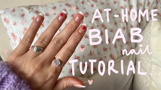 athome BIAB nail tutorial  nonprofessional [upl. by Myron]